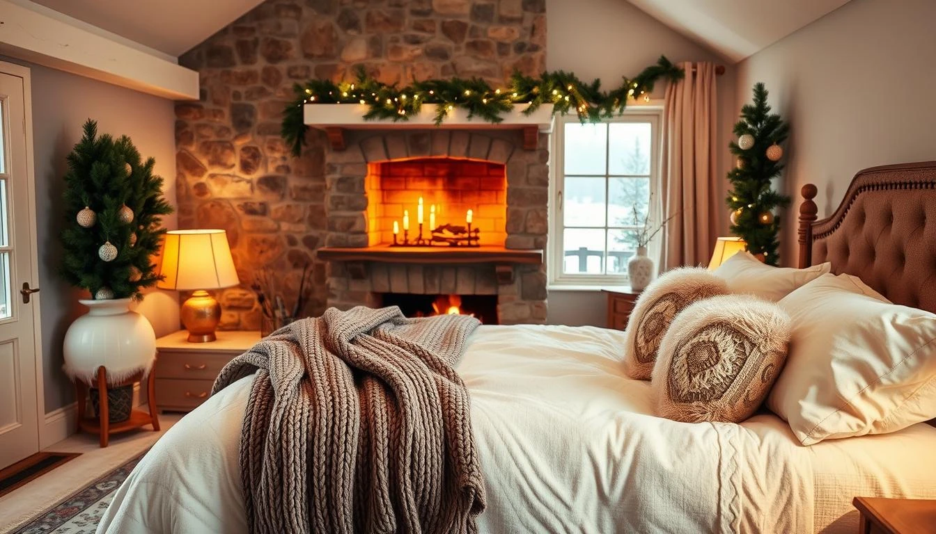 Cozy winter-inspired bedroom decor ideas