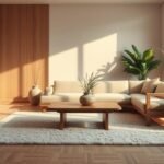 Elevate Your Minimalist Space with Natural Wood Tones