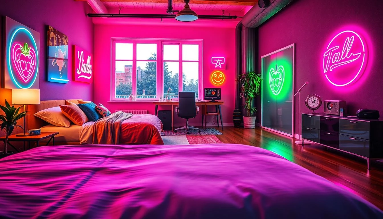 neon signs bedroom ideas